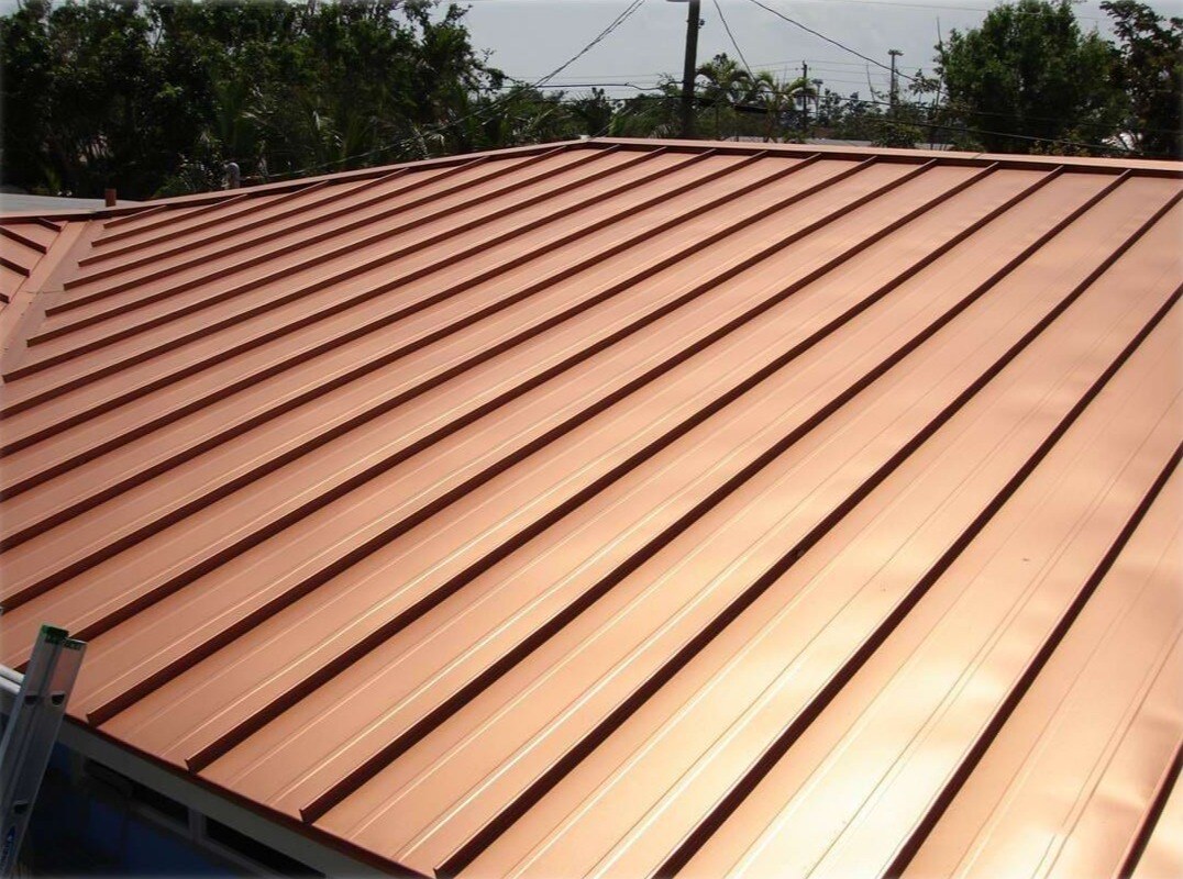 Metal roofing system.